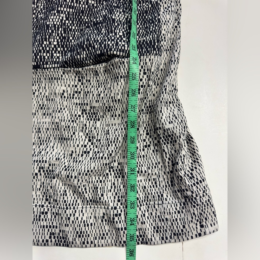Gerard Darel Women’s Size 42 US 10 Black White Geometric Midi Dress **READ** - Picture 5 of 8